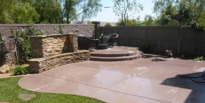 concrete patio in yuma arizona